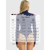 imageAvidlove Bodysuits for Women High Neck Long Sleeve Body Suits Snap Closure Double Lined Mock Neck Bodysuit SoftNavy Blue