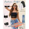 imageAvidlove Bralettes for Women Lace Spaghetti Strap Tank Top Tube Slim Basic Camisole1black