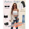 imageAvidlove Bralettes for Women Lace Spaghetti Strap Tank Top Tube Slim Basic Camisole1white
