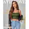 imageAvidlove Bralettes for Women Lace Spaghetti Strap Tank Top Tube Slim Basic CamisoleArmy Green