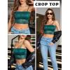 imageAvidlove Bralettes for Women Lace Spaghetti Strap Tank Top Tube Slim Basic CamisoleBlue Green