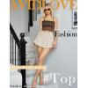 imageAvidlove Bralettes for Women Lace Spaghetti Strap Tank Top Tube Slim Basic CamisoleBrown
