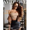 imageAvidlove Bralettes for Women Lace Spaghetti Strap Tank Top Tube Slim Basic CamisoleKhaki