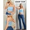 imageAvidlove Bralettes for Women Lace Spaghetti Strap Tank Top Tube Slim Basic CamisoleLight Blue