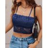 imageAvidlove Bralettes for Women Lace Spaghetti Strap Tank Top Tube Slim Basic CamisoleNavy Blue