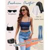 imageAvidlove Bralettes for Women Lace Spaghetti Strap Tank Top Tube Slim Basic CamisoleNavy Blue