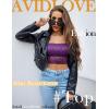 imageAvidlove Bralettes for Women Lace Spaghetti Strap Tank Top Tube Slim Basic CamisolePurple