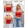 imageAvidlove Bralettes for Women Lace Spaghetti Strap Tank Top Tube Slim Basic CamisoleRed