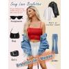 imageAvidlove Bralettes for Women Lace Spaghetti Strap Tank Top Tube Slim Basic CamisoleRed