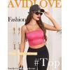 imageAvidlove Bralettes for Women Lace Spaghetti Strap Tank Top Tube Slim Basic CamisoleRose Red