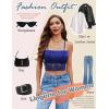 imageAvidlove Bralettes for Women Lace Spaghetti Strap Tank Top Tube Slim Basic CamisoleRoyal Blue