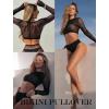 imageAvidlove Fishnet Top for Women Fishnet Crop Top Long Sleeve Fishnet Shirt Fishnet Long Sleeve TopAblack