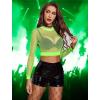 imageAvidlove Fishnet Top for Women Fishnet Crop Top Long Sleeve Fishnet Shirt Fishnet Long Sleeve TopPat2