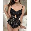 imageAvidlove Lace Bodysuit Lingerie for Women Sexy Garter Lingerie Set Teddy LingerieBlack