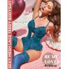 imageAvidlove Lace Bodysuit Lingerie for Women Sexy Garter Lingerie Set Teddy LingerieBlue Green