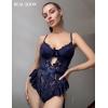 imageAvidlove Lace Bodysuit Lingerie for Women Sexy Garter Lingerie Set Teddy LingerieNavy Blue