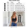 imageAvidlove Lace Bralette for Women V Neck Camisoles Racerback Adjustable Strap Sexy Crop TopsBlack
