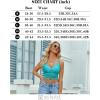 imageAvidlove Lace Bralette for Women V Neck Camisoles Racerback Adjustable Strap Sexy Crop TopsBlue Green