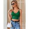 imageAvidlove Lace Bralette for Women V Neck Camisoles Racerback Adjustable Strap Sexy Crop TopsDark Green