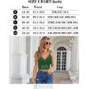 imageAvidlove Lace Bralette for Women V Neck Camisoles Racerback Adjustable Strap Sexy Crop TopsDark Green