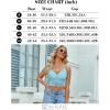 imageAvidlove Lace Bralette for Women V Neck Camisoles Racerback Adjustable Strap Sexy Crop TopsLight Blue