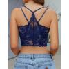 imageAvidlove Lace Bralette for Women V Neck Camisoles Racerback Adjustable Strap Sexy Crop TopsNavy