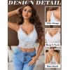imageAvidlove Lace Bralette for Women V Neck Camisoles Racerback Adjustable Strap Sexy Crop TopsWhite