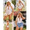 imageAvidlove Lingerie for Women Sexy Lace Bodysuit Deep V Teddy One Piece Babydoll Nightgown XSXXLWhite