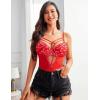 imageAvidlove Women Lingerie Floral Lace Harness Lingerie Bodysuit One Piece Teddy Babydoll NightgownBred White
