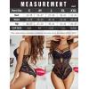 imageAvidlove Women Lingerie Floral Lace Harness Lingerie Bodysuit One Piece Teddy Babydoll NightgownBstar