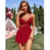 imageAvidlove Women Lingerie Lace Chemise Sleepwear Babydoll Teddy LingerieAdark Red
