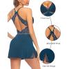 imageAvidlove Women Lingerie Lace Chemise Sleepwear Babydoll Teddy LingerieAindigo Blue