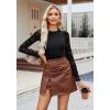 imageAvidlove Women Long Sleeve Bodysuit Crew Neck Body Suits Mesh One Piece Leotards Shirt Going Out Bodysuit TopsGeo Pattern