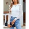 imageAvidlove Women Long Sleeve Bodysuit Crew Neck Body Suits Mesh One Piece Leotards Shirt Going Out Bodysuit TopsWhite