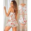 imageAvidlove Women Pajama Set Lace Trim Short PJ Set Modal V Neck Sleeveless Sleepwear Drawstring Waist Nightwear SXXLFlower