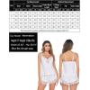 imageAvidlove Women Pajama Set Lace Trim Short PJ Set Modal V Neck Sleeveless Sleepwear Drawstring Waist Nightwear SXXLWhite