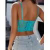 imageAvidlove Womens Lace Bralette Underwire Corset Tops Camisoles Bustier Crop Tops Y2kBlue Green