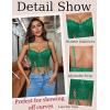 imageAvidlove Womens Lace Bralette Underwire Corset Tops Camisoles Bustier Crop Tops Y2kGreen