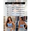 imageAvidlove Womens Lace Bralette Underwire Corset Tops Camisoles Bustier Crop Tops Y2kLight Blue
