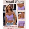 imageAvidlove Womens Lace Bralette Underwire Corset Tops Camisoles Bustier Crop Tops Y2kLilac
