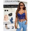 imageAvidlove Womens Lace Bralette Underwire Corset Tops Camisoles Bustier Crop Tops Y2kNavy
