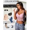 imageAvidlove Womens Lace Bralette Underwire Corset Tops Camisoles Bustier Crop Tops Y2kPink