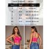 imageAvidlove Womens Lace Bralette Underwire Corset Tops Camisoles Bustier Crop Tops Y2kRose Red