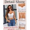 imageAvidlove Womens Lace Bralette Underwire Corset Tops Camisoles Bustier Crop Tops Y2kWhite