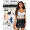 imageAvidlove Womens Lace Bralette Underwire Corset Tops Camisoles Bustier Crop Tops Y2kWhite