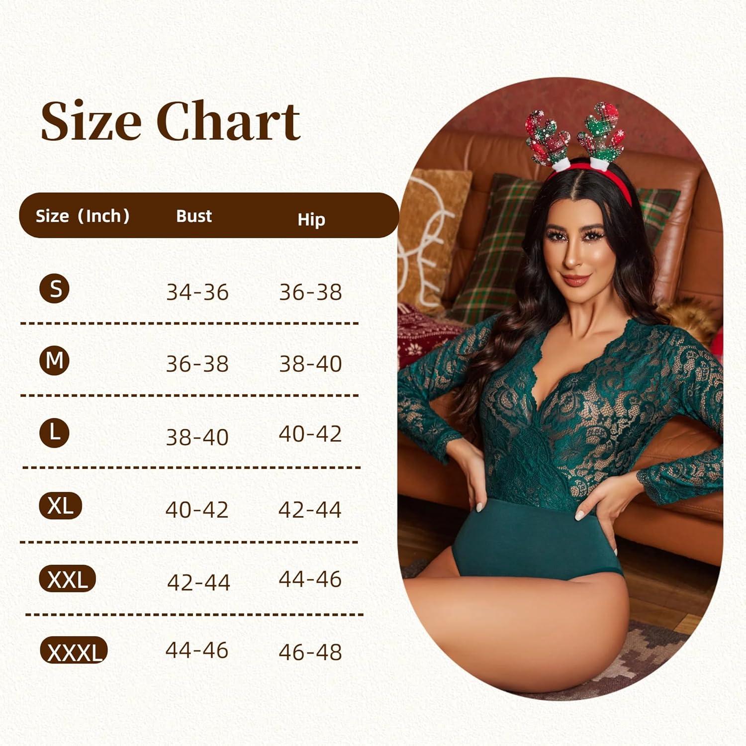 imageAvidlove Lace Bodysuit for Women Sexy Long Sleeve V Neck Body Suits Going Out Tops Snap Crotch One Piece Teddy LingerieGreen