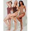 imageAvidlove Bodysuits for Women Square Neck Body Suit Double Lined Tank Top Bodysuit SoftKhaki