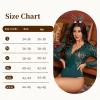 imageAvidlove Lace Bodysuit for Women Sexy Long Sleeve V Neck Body Suits Going Out Tops Snap Crotch One Piece Teddy LingerieGreen