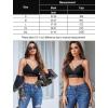 imageAvidlove Lace Bralette for Women V Neck Tank Top Spaghetti Strap Tube Slim Camisole Lingerie with Detachable PaddedBlack
