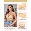 imageAvidlove Lace Bralette for Women V Neck Tank Top Spaghetti Strap Tube Slim Camisole Lingerie with Detachable PaddedChampagne